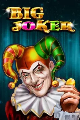 Big Joker avec joker souriant sur fond de rideaux rouges